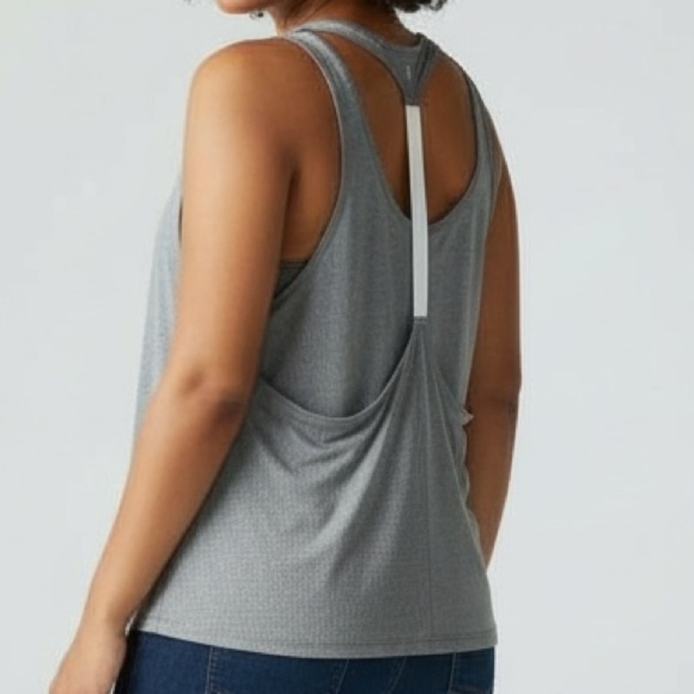 👛 (ANY 2/$20) OLD NAVY Active Grey Layering Sporty Tank Top
